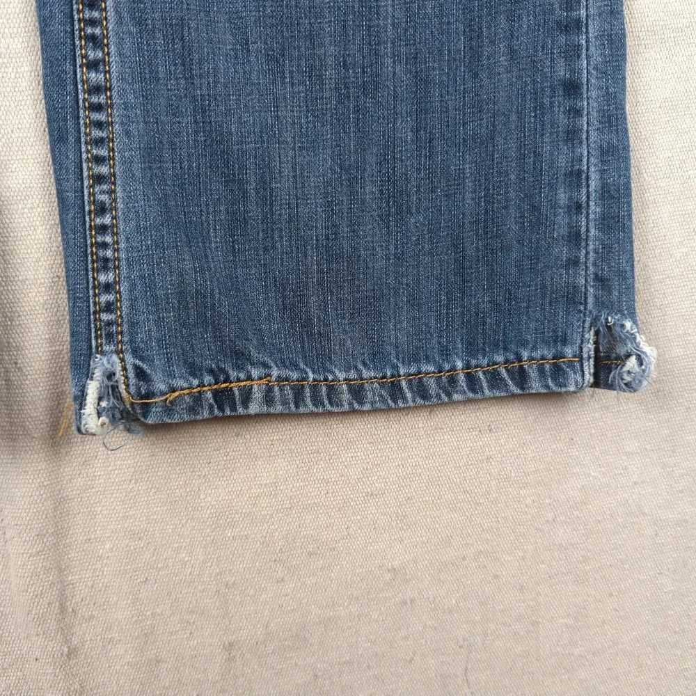 Levis Jeans Mens 32x30 Blue 527 Boot Cut Western Cowboy Faded Distressed